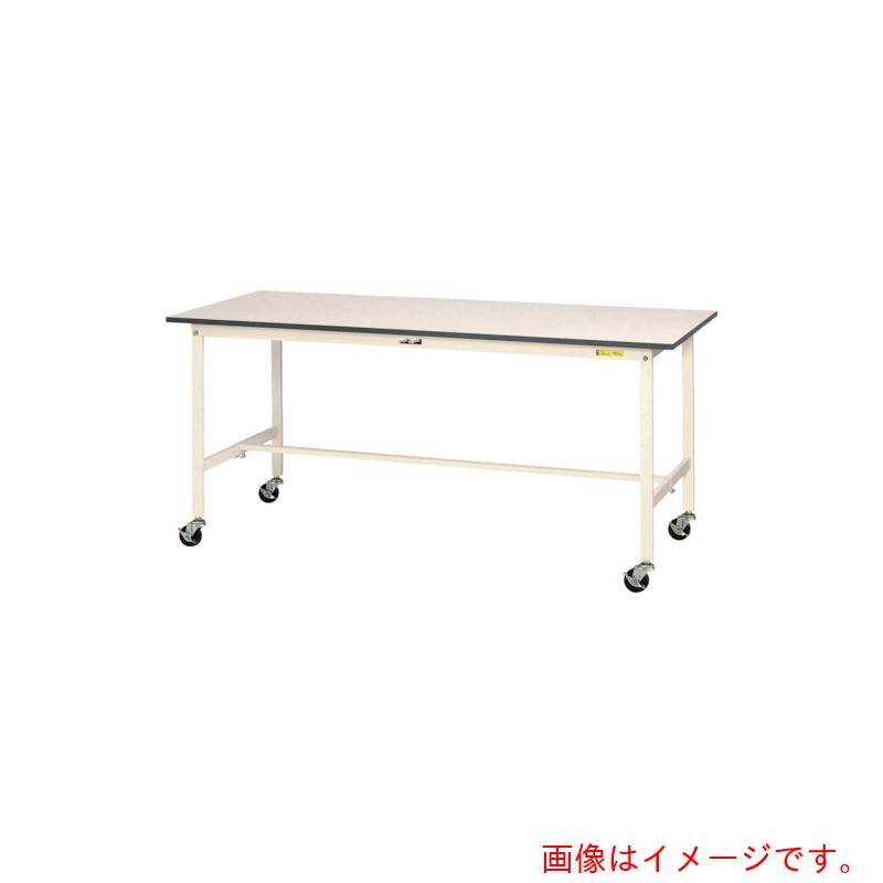 【別途送料あり】山金工業　ヤマテック　ワークテーブル１５０シリーズ　移動式　Ｗ１５００×Ｄ９００×Ｈ８２５　【品番：SUPC-1590-WW】
