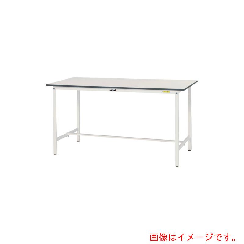 山金工業　ヤマテック　ワークテーブル１５０シリーズ　固定式　Ｗ１２００×Ｄ７５０×Ｈ９５０ｍｍ　シルキーホワイト　【品番：SUPH-1275-WW】