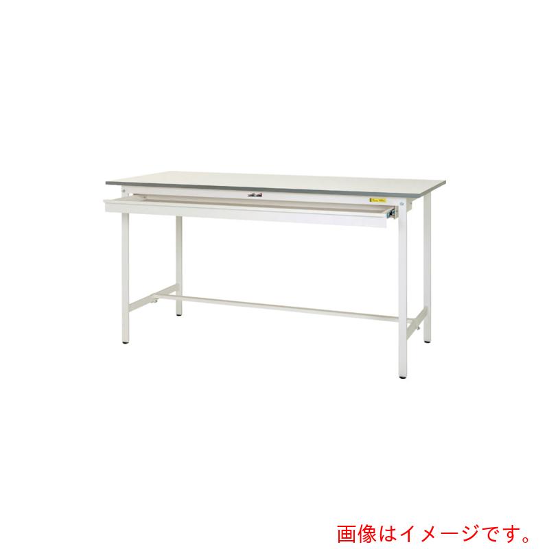 山金工業 ヤマテック ワークテーブル150シリーズ 固定式 ワイド引出し付 W900×D600×H950mm シルキーホワイト 【品番:SUPH-960W-WW】|住設プロ 店