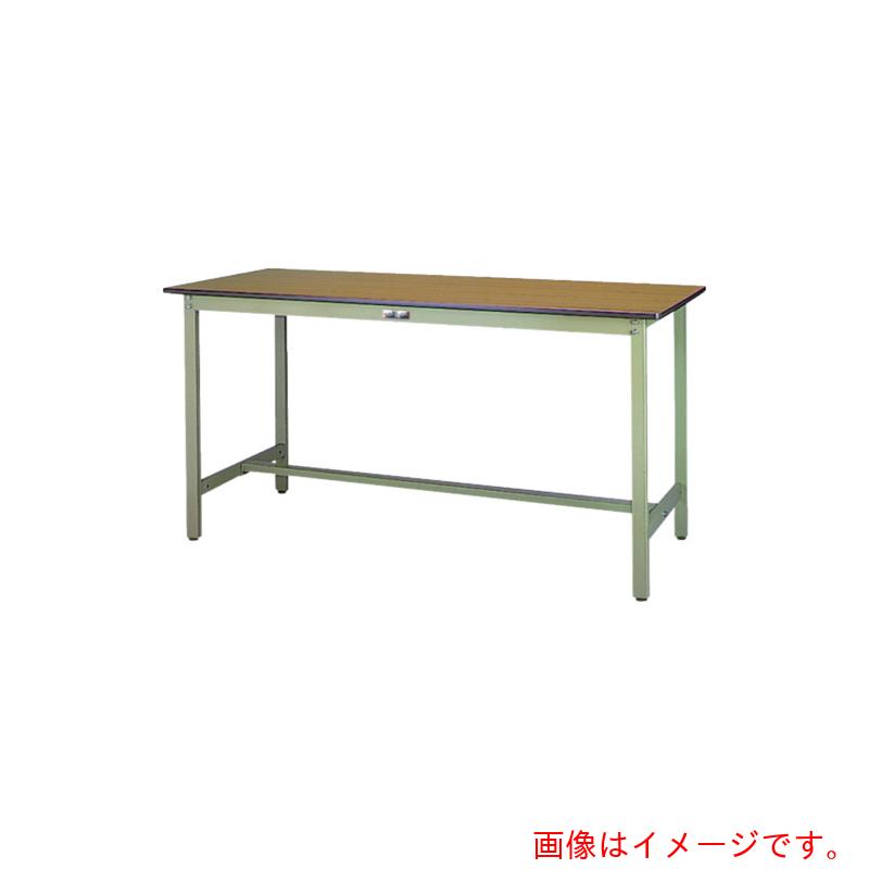 【別途送料あり】山金工業　ヤマテック　ワークテーブル３００シリーズ　固定式　ポリエステル天板　Ｗ１８００×Ｄ９００×Ｈ９００ｍｍ　木目柄／ヤマテックグリーン　【品番：SWPH-1890-MG】