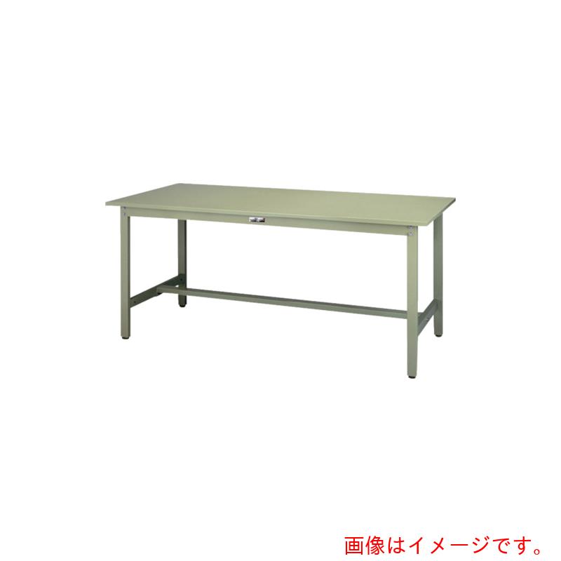 【別途送料あり】山金工業 ヤマテック ワークテーブル300シリーズ 固定式 スチール天板 W1800×D750×H740mm ヤマテックグリーン 【品番:SWS-1875-GG】