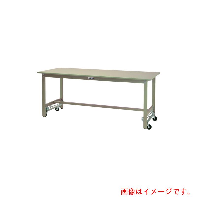 【別途送料あり】山金工業 ヤマテック ワークテーブル300シリーズ ワンタッチ移動タイプ スチール天板 W900×D750×H740mm ヤマテックグリーン 【品番:SWSU-975-GG】|住設プロ 店