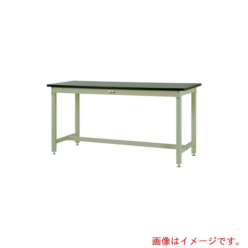 山金工業　ヤマテック　ワークテーブル　バイス専用タイプ　塩ビシート天板　Ｗ９００&times;Ｄ６００&times;Ｈ９００ｍｍ　ヤマテックグリーン　【品番：SZRVH-960-GG】｜住設プロ　店