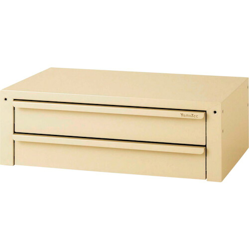 山金工業　ヤマテック　スペシャルワゴン用　キャビネット　浅型２段タイプ　Ｗ６００×Ｄ４００×Ｈ２００ｍｍ　ヤマテックアイボリー　【品番：WLD-6S2-IV】