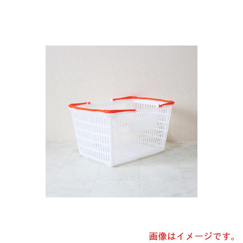 大和産業（YAMATO）　買い物かご　ＳＬ－７　ナチュラル把手オレンジ　１０個セット　【品番：SL-7-NROR-10P】