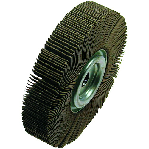 柳瀬（YANASE） 下げ翼車輪（みがき上げる輪）外径２５０幅２５穴径２５．４ 粒度４００ 金具 巻込み手合い 【品番：UFF25025-25.4-#400-K-H】