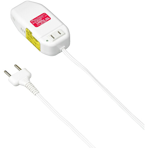 ヤザワコーポレーション　海外旅行用変圧器１３０Ｖ２４０Ｖ１０００Ｗ　【品番：HTDC130240V1000W】
