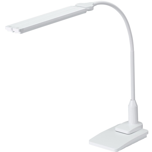 ヤザワコーポレーション　ＬＥＤ２灯クランプスタンドライト調光機能付き　【品番：SDCCL13D01WH】
