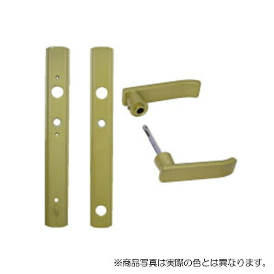 YKK AP　レバーハンドル・台座・サムターン左右兼用　ゴールド　【品番：YG HHJ-0085（YG HHJ0085）】