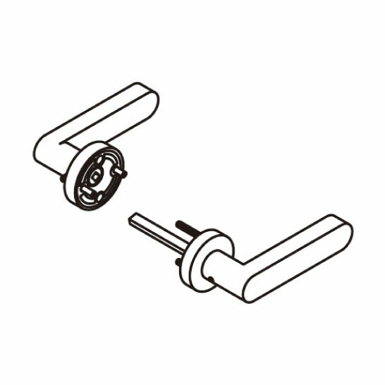 YKK AP　ハンドル　ブラック　【品番：YK HHK39224】