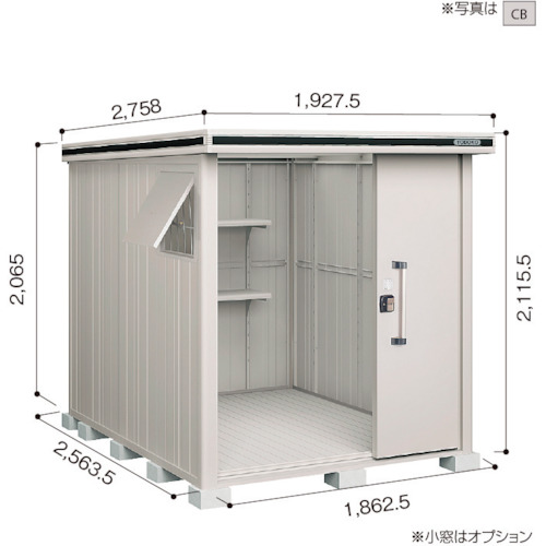 【別途送料あり】淀川製鋼所　ヨドコウ　ヨド物置　エルモ　ＬＭＤ－１８２５　カシミヤベージュ　【品番：LMD-1825CB】
