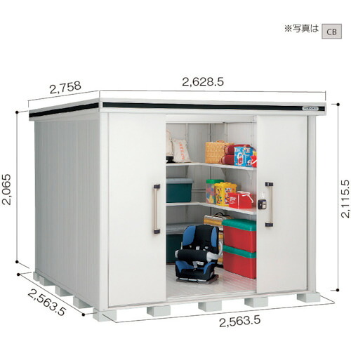 【別途貨物輸送あり】淀川製鋼所 ヨドコウ ヨド屋根裏部屋 エルモ ＬＭＤＳ－２５２５ カシミールベージュ 【品番：LMDS-2525CB】