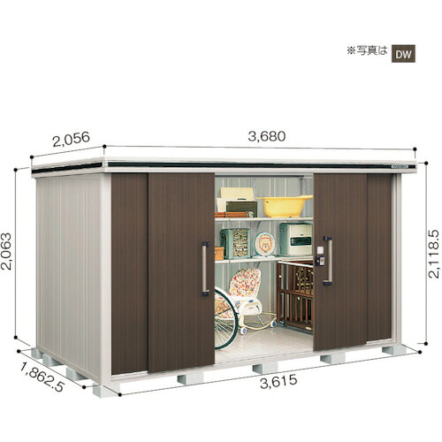【別途貨物輸送あり】淀川製鋼所 ヨドコウ ヨド屋根裏部屋 エルモ ＬＭＤＳ－３６１８ うす暗い白木 【品番：LMDS-3618DW】