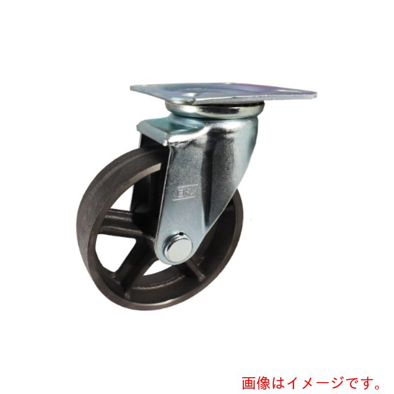ヨドノ　鋳鉄車輪（ベアリングなし）　プレス製自在金具付　車輪径１５０ｍｍ　【品番：CA-WJ150】