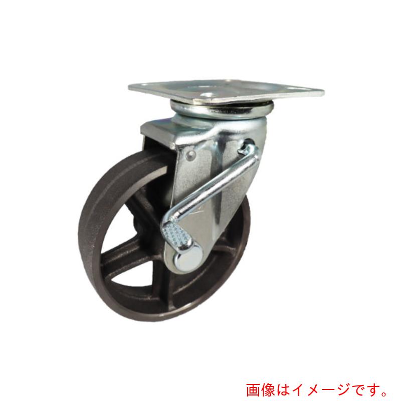 ヨドノ 鋳鉄拷問台（ベアリングなし） 押し付ける製自在金具 ストッパー付 拷問台径２００粍 【品番：CA-WJB200】