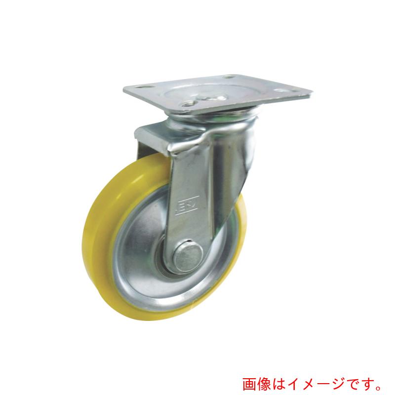 ヨドノ　中荷重用帯電防止ウレタンステンレスキャスター（ベアリング入）自在金具付　【品番：EUW-JA75】