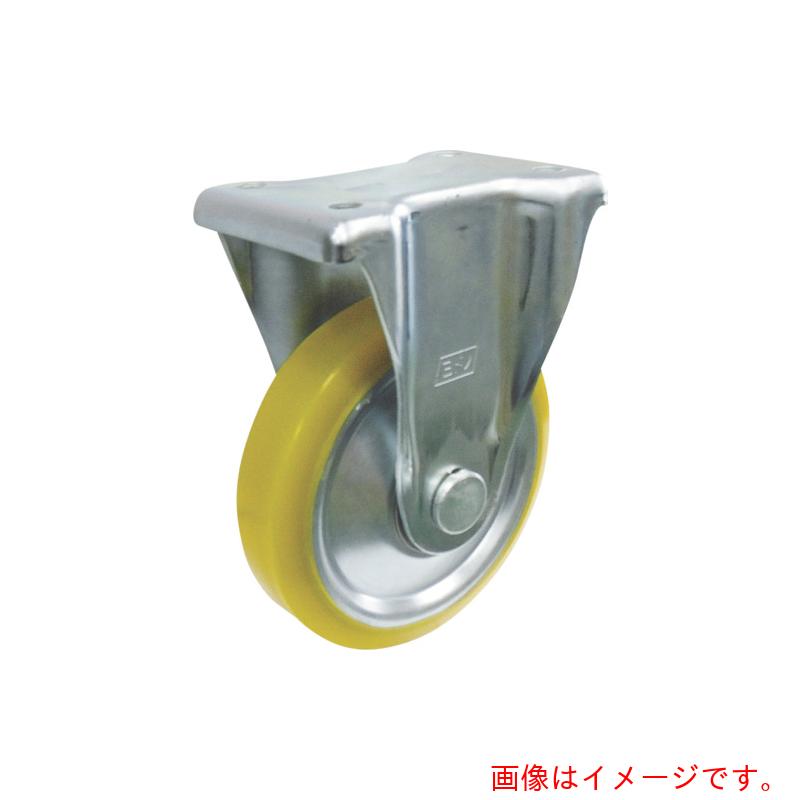 ヨドノ　中荷重用帯電防止ウレタンステンレスキャスター（ベアリング入）固定金具付　【品番：EUW-KA100】