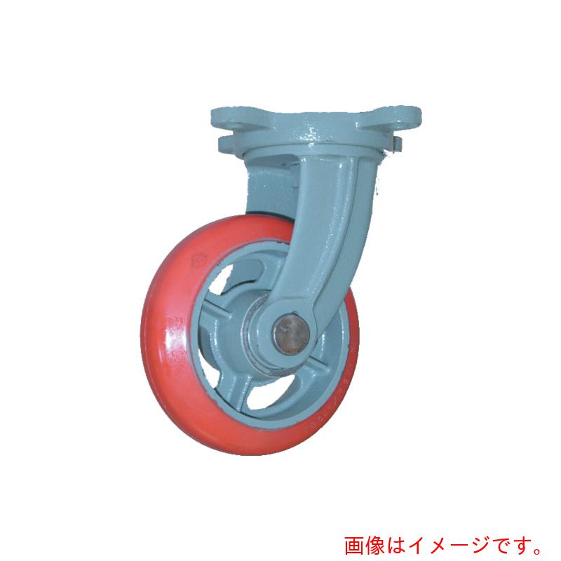 ヨドノ　鋳物中荷重用ジェンゴム車輪自在車付ベアリング入　１３０φ　【品番：GSB-G130】