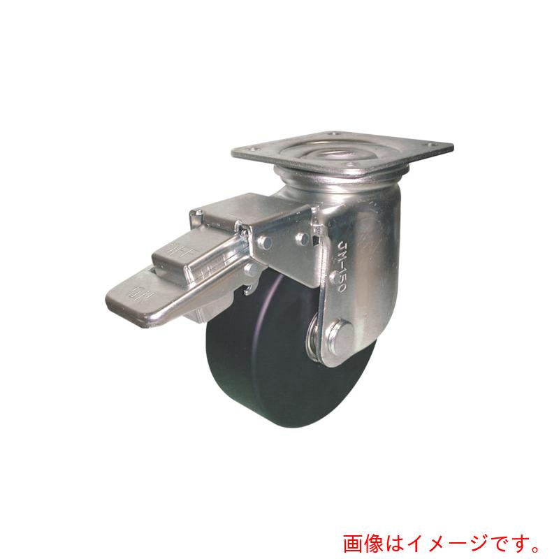 ヨドノ 重荷重用導電MCナイロン車輪(ベアリング入)自在金具ストッパー付 【品番:HEMC-JMB100CD】|住設プロ 店