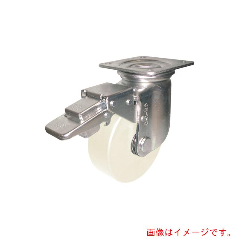ヨドノ　重荷重用帯電防止ＭＣナイロン車輪（ベアリング入）自在金具ストッパー付　【品番：HEMC-JMB150AS】｜住設プロ　店