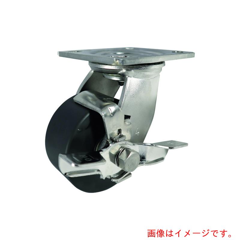 ヨドノ　重荷重用ステンレス製ストッパー付自在車導電ＭＣナイロン車付　【品番：HEMC-SJM150ST CD】