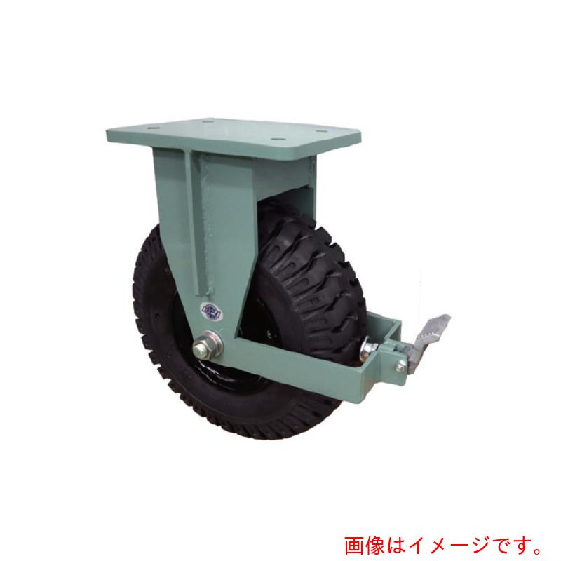 ヨドノ　重荷重用空気入タイヤ固定車　ストッパー付　【品番：IDTK3.50-5ST】｜住設プロ　店