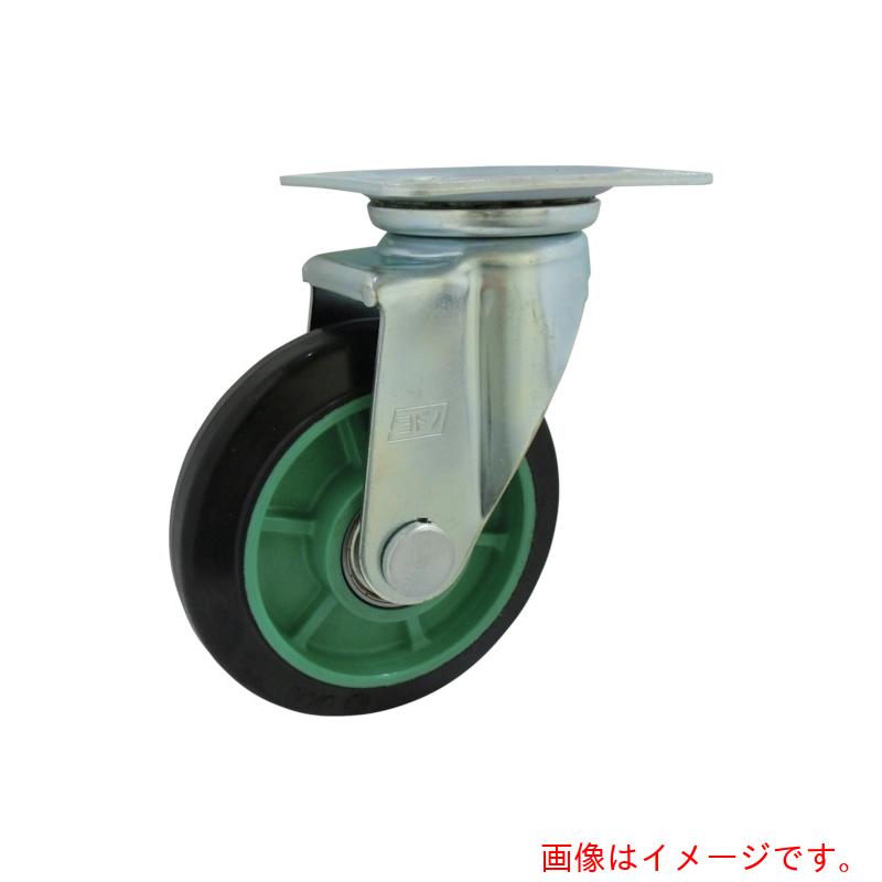 ヨドノ　樹脂製ゴム車輪（ベアリング入）自在金具付　１５０　【品番：PNJ150】 4,799円