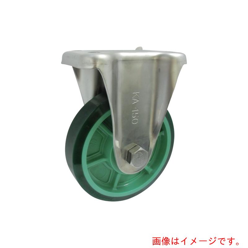 ヨドノ　樹脂製ウレタンゴム車輪ステンレス製固定車付　１００　【品番：PNUKA100】