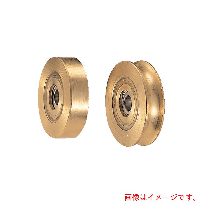 【別途送料あり】ヨコヅナ　ベアリング入　真鍮車　車のみ　７５ｍｍ　丸　【品番：2118】