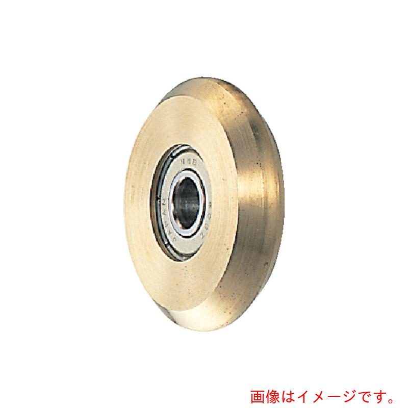 ヨコヅナ ベアリング入 真鍮車 車のみ 75mm V 【品番:5107】|住設プロ 店