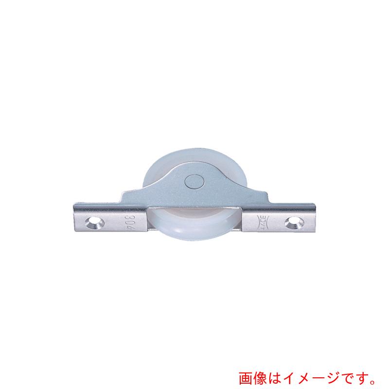 ★【メール便対応】ヨコヅナ　ジュラコン（Ｒ）戸車ステンレス枠ベアリング入　４０ｍｍ　丸　【品番：NMS-0401】