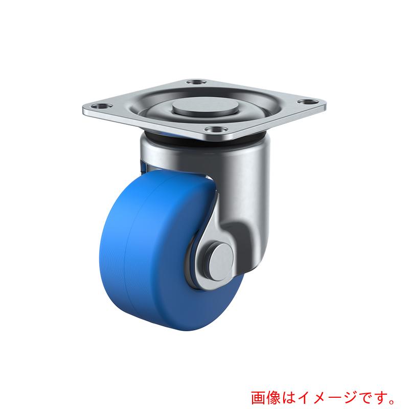 ユーエイ　プレート式　自在　低床キャスター　モノマーキャストナイロン　車輪径６５ｍｍ　　Ｈタイプ　ＨＧ型　取付寸法７１×７１　【品番：HG-65MC】