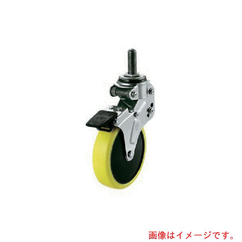 ユーエイ　ねじ込み式　自在　クッションキャスター　帯電防止ウレタン　車輪径１２５ｍｍ　ストッパー付き　ＮＰタイプ　ＮＰＴ－Ｓ型　ネジ寸法Ｍ１２×３５ピッチ１．７５　【品番：NPT-125SUES-1-M12-35】 26,288円