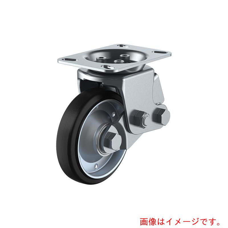 ユーエイ　プレート式　固定　クッションキャスター　耐摩耗ゴム　車輪径１５０ｍｍ　　ＳＫＹタイプ　ＳＫＹ&minus;２Ｒ型　取付寸法１１２&times;５０（１００&times;５６）　【品番：SKY-2R150WF(AR)-B-2】｜住設プロ　店