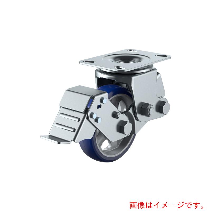 ユーエイ　プレート式　自在　キャスター　プレミアムウレタン　車輪径１５０ｍｍ　ストッパー付き　ＳＫＹタイプ　ＳＫＹ－２Ｓ－Ｓ型　取付寸法９４×９４（８７×８７）　【品番：SKY-2S150APUS-B-1】