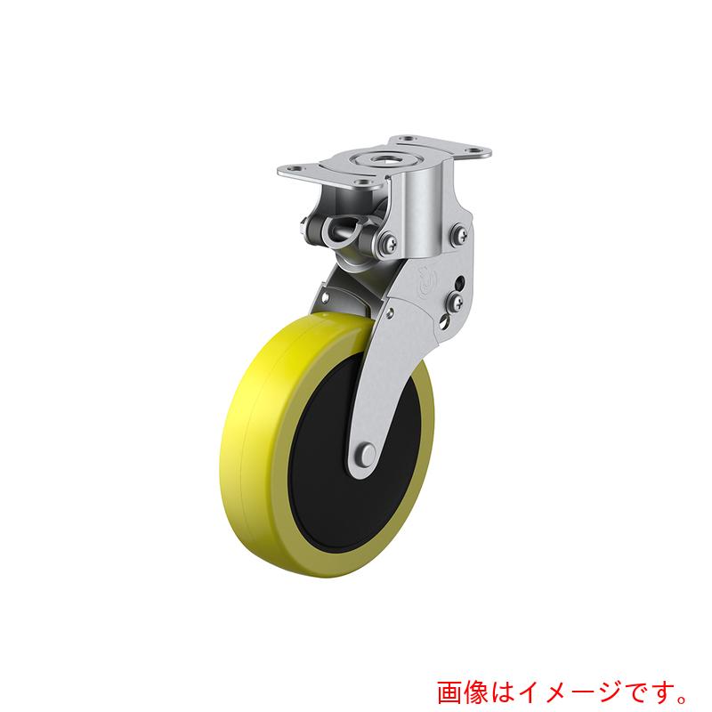 ユーエイ　プレート式　固定　クッションキャスター　帯電防止ウレタン　車輪径１００ｍｍ　　ＳＫＹタイプ　ＳＫＹ－Ｒ型　取付寸法８２×４０　【品番：SKY-R100SUE-2】 15,462円