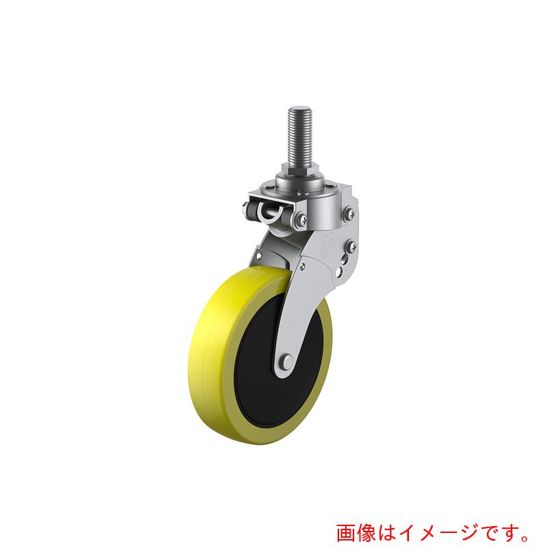 ユーエイ　ねじ込み式　自在　クッションキャスター　帯電防止ウレタン　車輪径１００ｍｍ　　ＳＫＹタイプ　ＳＫＹ－Ｔ型　ネジ寸法Ｍ１６×４０ピッチ２　【品番：SKY-T100SUE-1-M16-40】