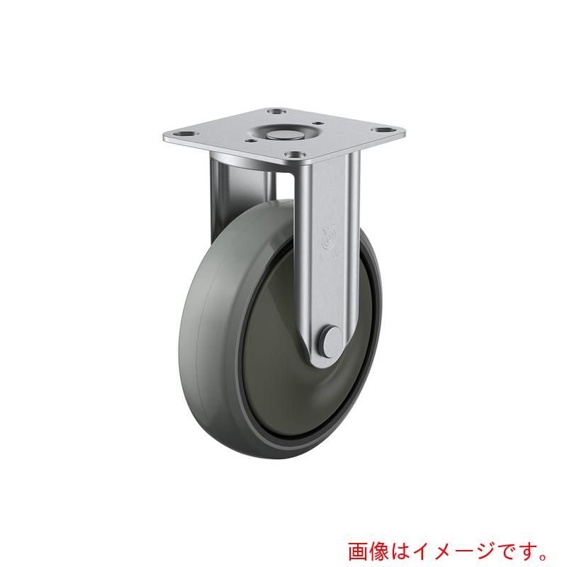 ユーエイ 一皿式 くっ付ける ステンレス鋼キャスター ウレタン 拷問台径１３０粍  Ｊ手合い ＳＵＳ－Ｋ２型 初っ切り大きさ８０×８０（７５×７５） 【品番：SUS-GUK2-130】