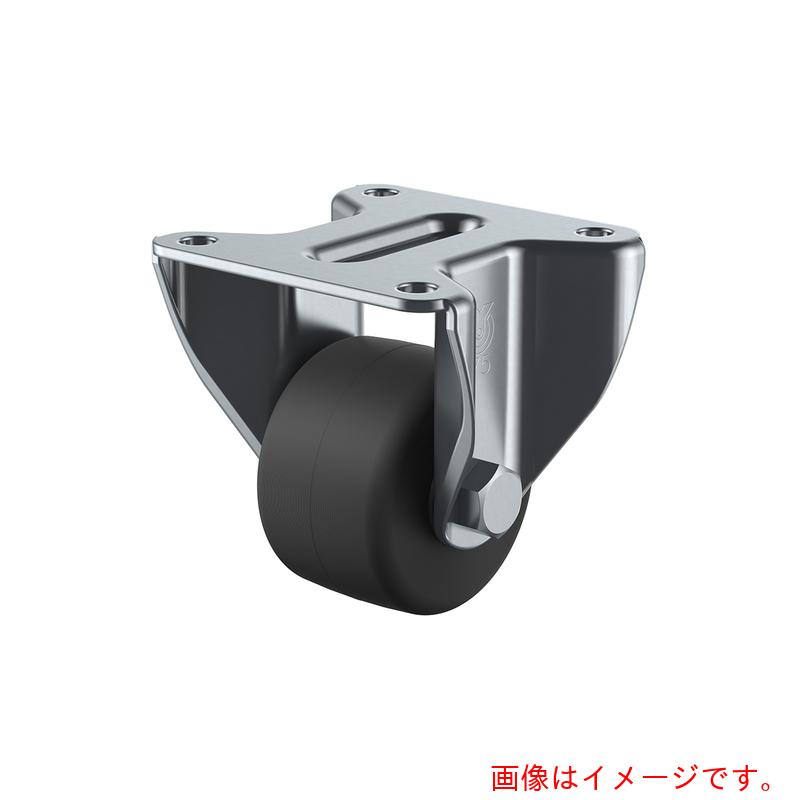 ユーエイ 一皿式 据えつける 低床キャスター 導電性モノマーキャストナイロン 拷問台径６５粍  Ｈ手合い ＵＨＲ型 滑りだし大きさ７８×７８ 【品番：UHR-65MCE】