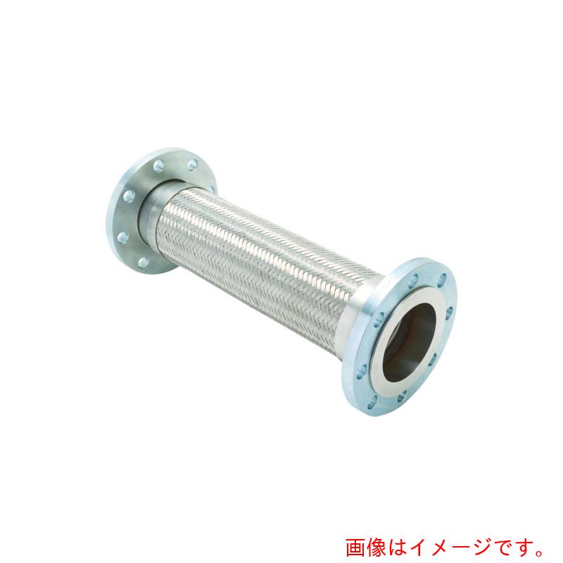 ゼンシン（ZENSHIN）　フレキシブルメタルホース（フランジ型）　呼び径６５Ａ（２　１／２インチ）　【品番：Z-4000-65-500】