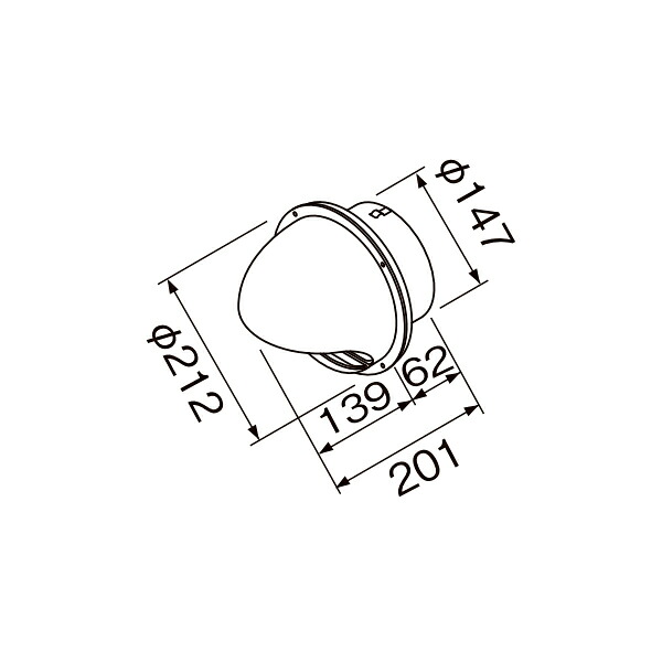 【ZZVC15H】クリナップ レンジフード 部品 丸型フード