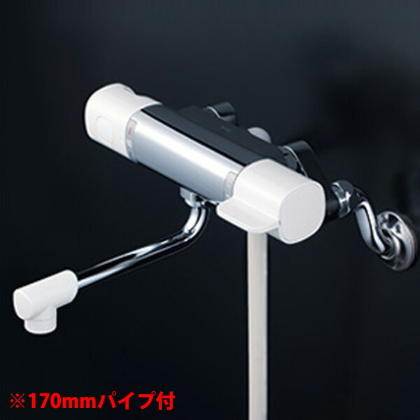 【FTB100KTK】 浴室水栓 シャワー KVK 取替用サーモスタット式 170mmパイプ付