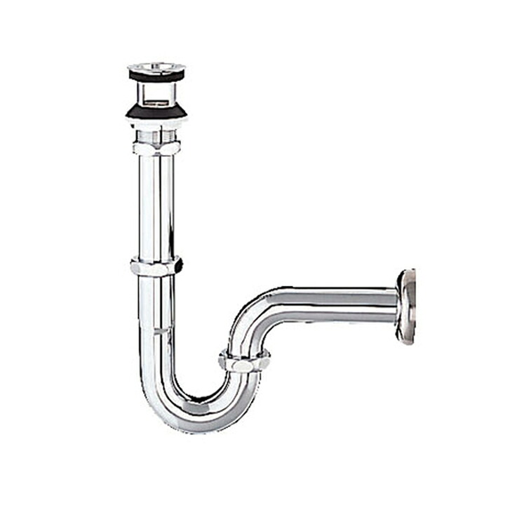 【LF-105SA】リクシル 洗面器・手洗器用セット金具 排水金具(呼び径32mm) 床排水Sトラップ LIXIL|住宅設備機器の小松屋