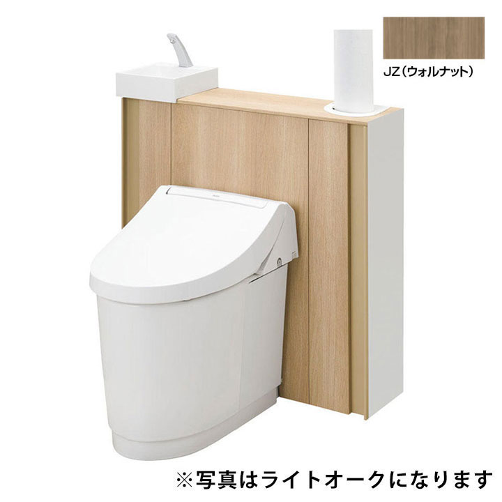 【YDS-H381M2LW/JZW】LIXIL Jフィット アクアセラミック床上排水(Pトラップ) 寒冷地・流動方式 I型 立管対応(手洗付) 155横抜き JZ(ウォルナット) 【リクシル】