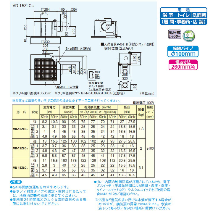 セール開催中最短即日発送 三菱 ダクト用換気扇 天井埋込形 24時間換気機能付 サニタリー用 低騒音形 3段階切替タイプ VD-15ZLC12後継機種  MITSUBISHI theseveninsights.com