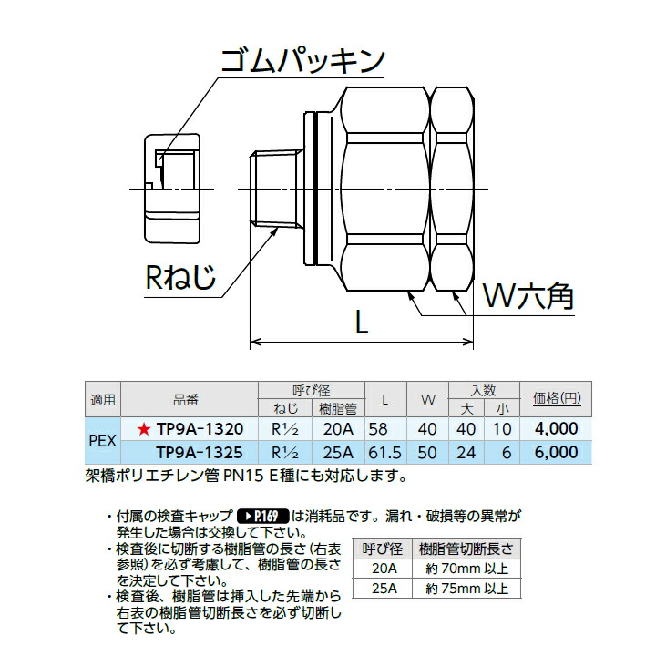 Tp9a 1320 オンダ製作所 Tp9型 水圧検査用テストプラグ 20a Pex用 大ロット 40台 Onda Pressclubvartha Com