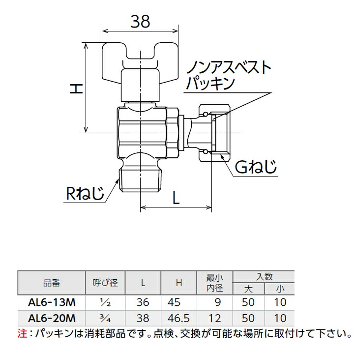 最も完璧な オンダ製作所 AE6型ボｰルバルブ R1 2 × ナット付アダプタｰ