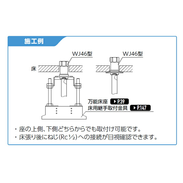 5年保証』 オンダ製作所 ダブルロックジョイント WJ46型 床取出しアダプター Rcねじ ツバ径φ58 大ロット 80台 ONDA  promist.rs