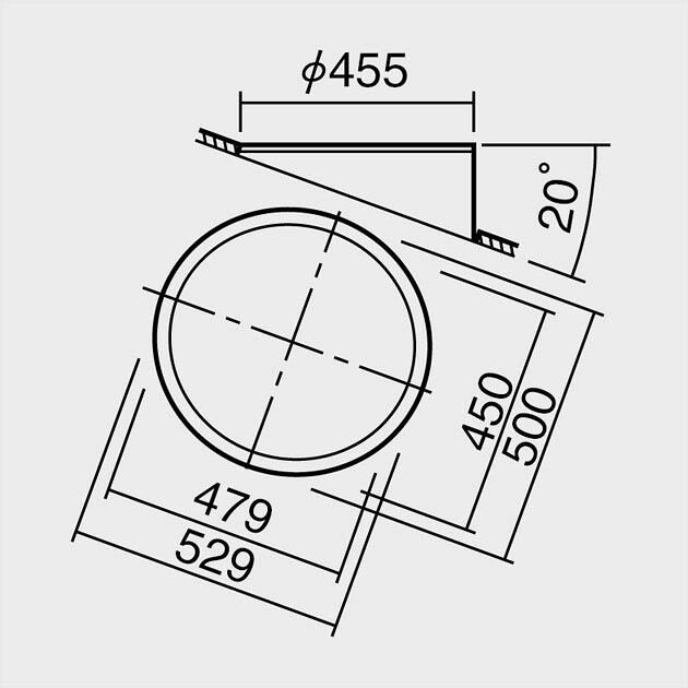【法人様限定】【NK09920Z】パナソニック 傾斜天井用枠 20度 φ400専用 panasonic/代引き不可品