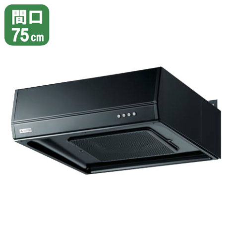 【BFR-1E-AP752BK】リンナイ 領域ボンネット BFR続きもの 標準尺度ボンネット（ターボ気違い・滑っこい型） 75珊幅 黒いこと 【Rinnai】